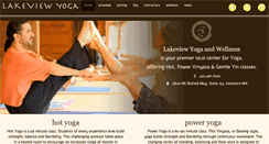 Desktop Screenshot of lakeviewyoga.com
